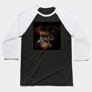 Spirit of the Wolf - Wolves and Fire Baseball T-Shirt